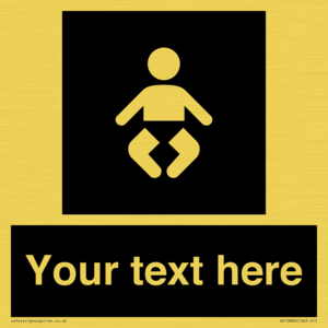 Custom information: black panel baby change